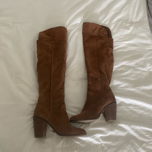 Dolce Vita Saddle Suede Ohanna Over The Knee Boots - Picture 6 of 7